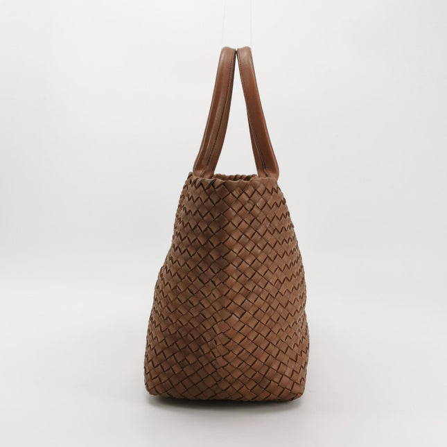 Bottega Veneta Cabat Tote Intreccio Leather Tan Brown 40cm