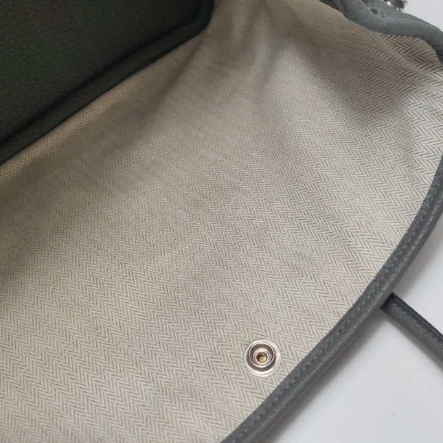 Hermès Garden Party 30 (TPM) in Grey Negonda Leather