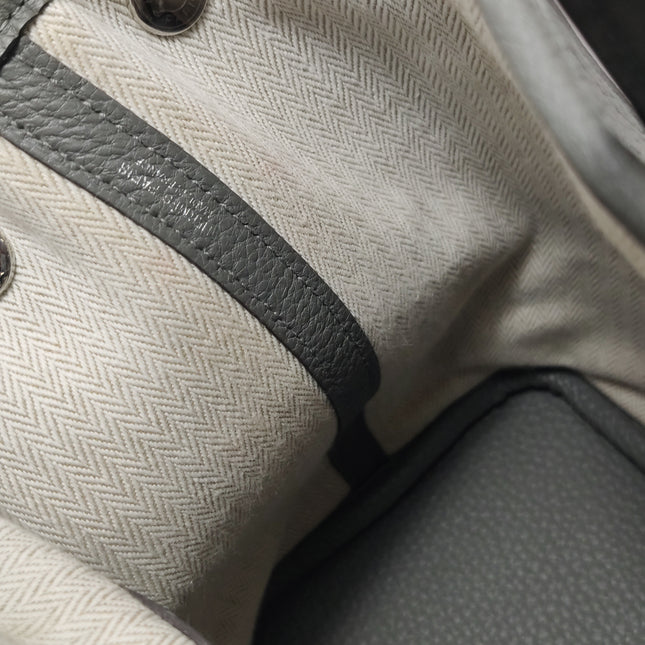 Hermès Garden Party 30 (TPM) in Grey Negonda Leather