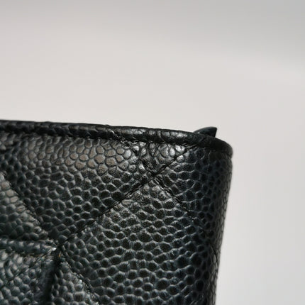 Chanel Wallet on Chain Classic Flap Black Caviar Leather Gold Hardware 2015