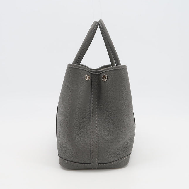 Hermès Garden Party 30 (TPM) in Grey Negonda Leather