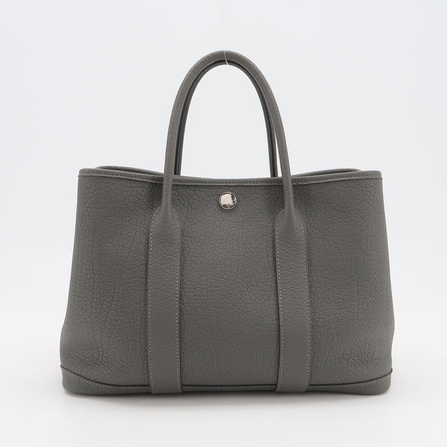 Hermès Garden Party 30 (TPM) in Grey Negonda Leather