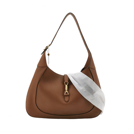 Gucci Jackie 1961 Caramel Tan Large Shoulder Bag with Strap