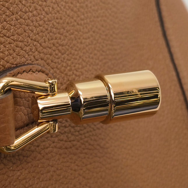 Gucci Jackie 1961 Caramel Tan Large Shoulder Bag with Strap