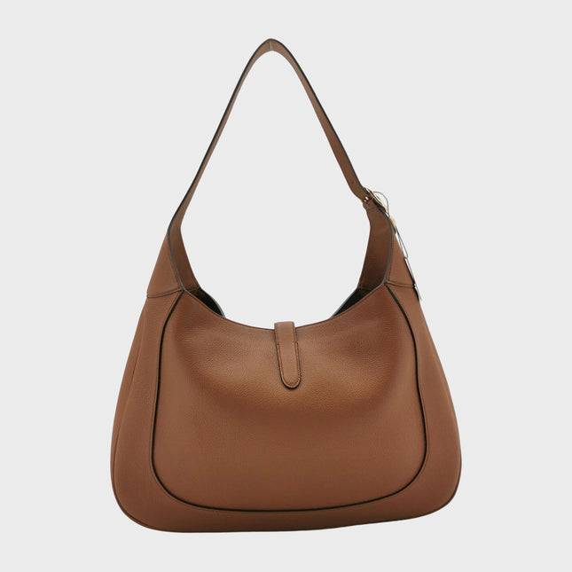 Gucci Jackie 1961 Caramel Tan Large Shoulder Bag with Strap