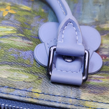 Louis Vuitton x Jeff Koons Speedy 30 Monet Water Lilies Top Handle Bag