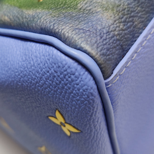 Louis Vuitton x Jeff Koons Speedy 30 Monet Water Lilies Top Handle Bag