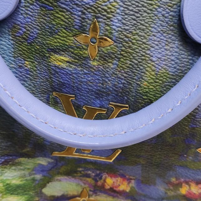 Louis Vuitton x Jeff Koons Speedy 30 Monet Water Lilies Top Handle Bag