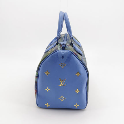 Louis Vuitton x Jeff Koons Speedy 30 Monet Water Lilies Top Handle Bag