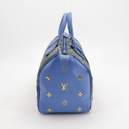 Louis Vuitton x Jeff Koons Speedy 30 Monet Water Lilies Top Handle Bag