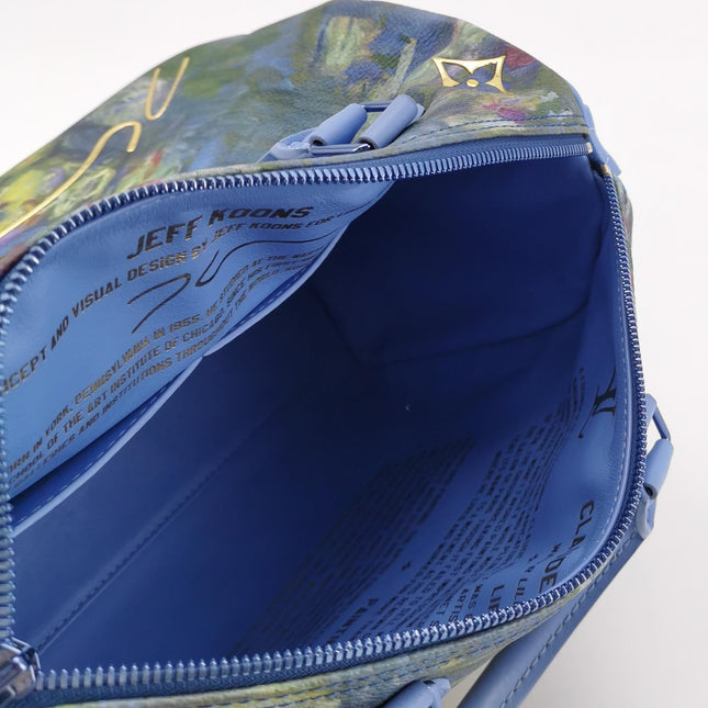 Louis Vuitton x Jeff Koons Speedy 30 Monet Water Lilies Top Handle Bag