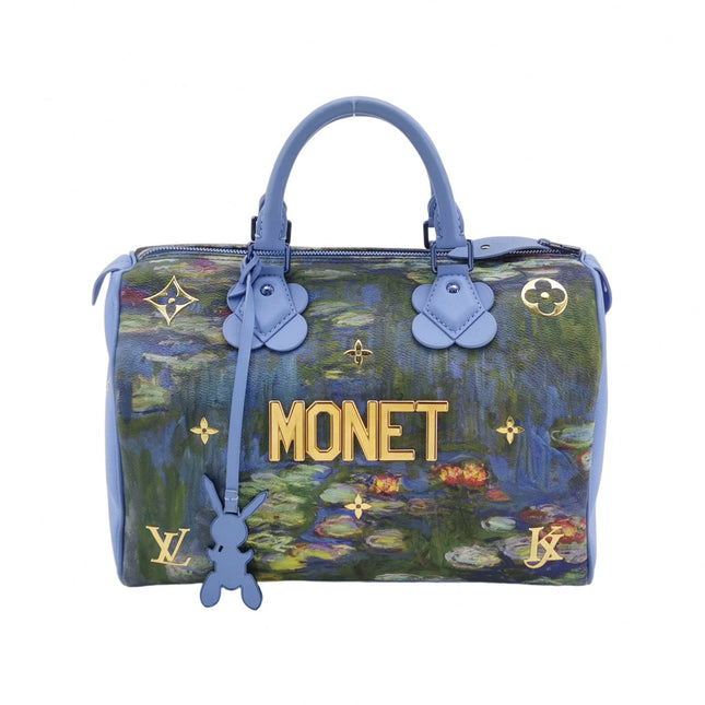 Louis Vuitton x Jeff Koons Speedy 30 Monet Water Lilies Top Handle Bag