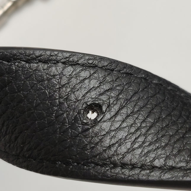 Gucci Jackie 1961 Black Large Pebbled Leather Shoulder Bag with Strap