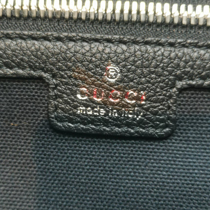 Gucci Jackie 1961 Black Large Pebbled Leather Shoulder Bag with Strap