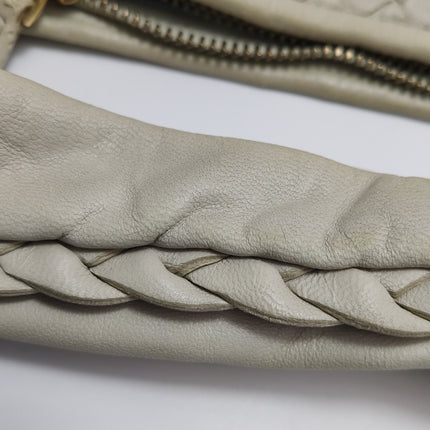 Bottega Veneta Veneta Hobo Maxi Beige Intrecciato Leather Bag 51cm