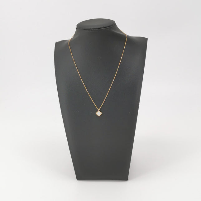 Van Cleef & Arpels Necklace Sweet Alhambra pendant 18k Yellow Gold Mother of Pearl