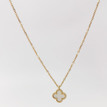 Van Cleef & Arpels Necklace Sweet Alhambra pendant 18k Yellow Gold Mother of Pearl