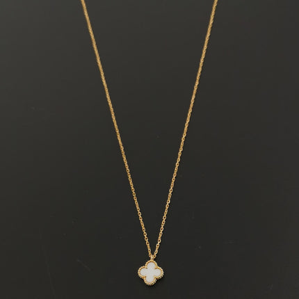 Van Cleef & Arpels Necklace Sweet Alhambra pendant 18k Yellow Gold Mother of Pearl