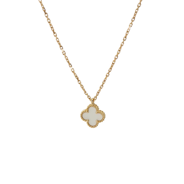 Van Cleef & Arpels Necklace Sweet Alhambra pendant 18k Yellow Gold Mother of Pearl-Luxbags