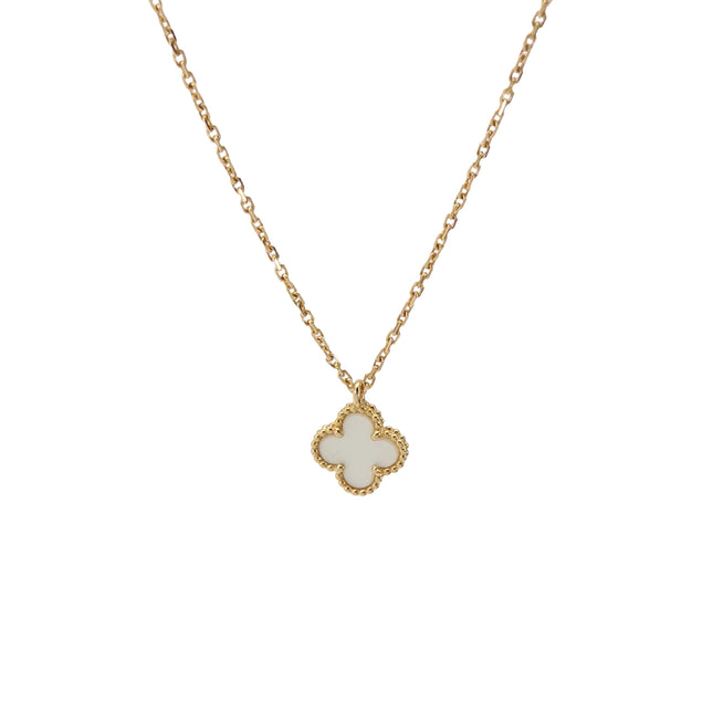 Van Cleef & Arpels Necklace Sweet Alhambra pendant 18k Yellow Gold Mother of Pearl-Luxbags