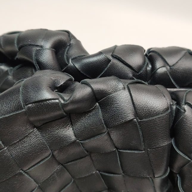 Bottega Veneta Pochette Grande Intrecciato Cuir de Veau Noir