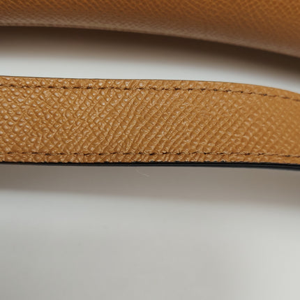 Dior Saddle 2021 Medium Tan Brown Grained Calfskin Leather Bag