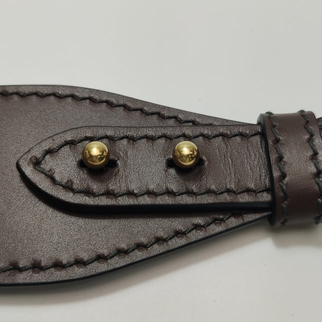 Dior Strap Burgundy Embroidered Canvas and Metal Studs