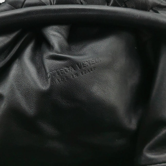 Bottega Veneta Pochette Grande Intrecciato Cuir de Veau Noir