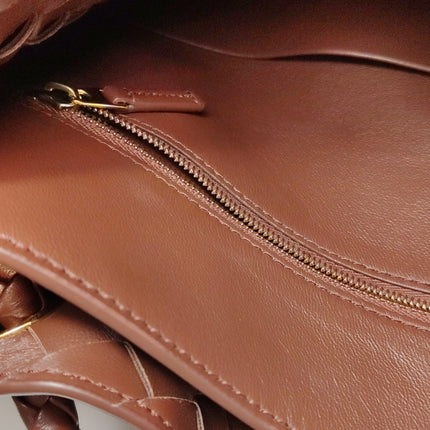 Bottega Veneta Andiamo Large Milk Chocolate Brown Handbag