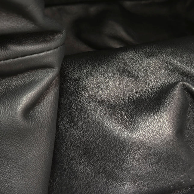 Bottega Veneta Pochette Grande Intrecciato Cuir de Veau Noir