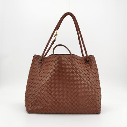 Bottega Veneta Andiamo Large Milk Chocolate Brown Handbag