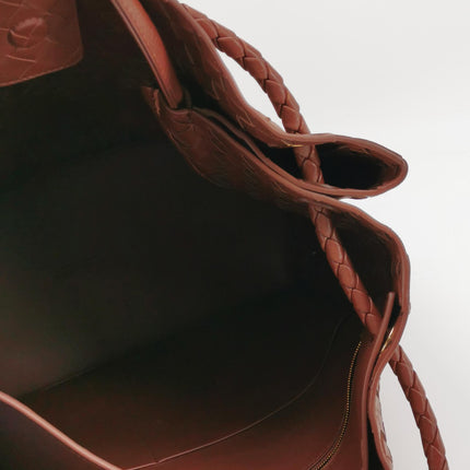 Bottega Veneta Andiamo Large Milk Chocolate Brown Handbag