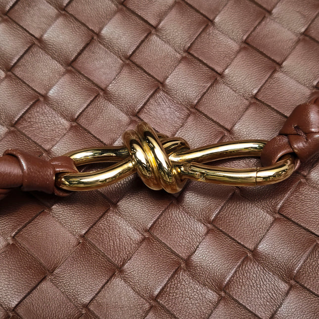 Bottega Veneta Andiamo Large Milk Chocolate Brown Handbag