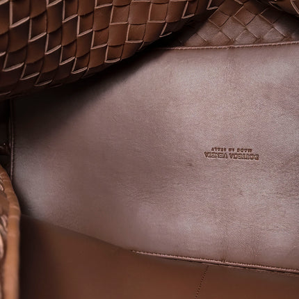 Bottega Veneta Andiamo Large Milk Chocolate Brown Handbag