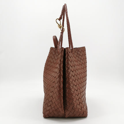Bottega Veneta Andiamo Large Milk Chocolate Brown Handbag