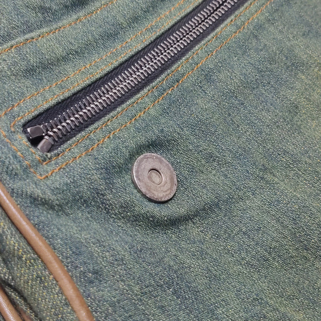 Sac Bandoulière Dior Vintage Gaucho Grand Jean Vert Cuir Bordeaux 2006