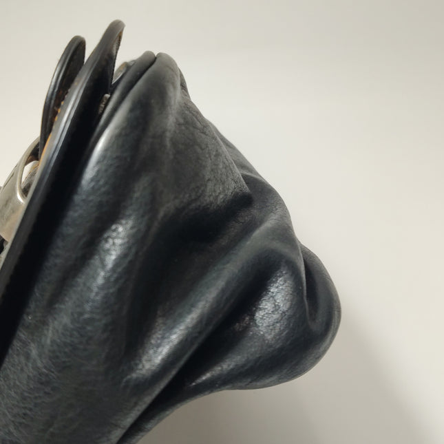Dior Vintage Gaucho Mini Black Leather Crossbody Bag
