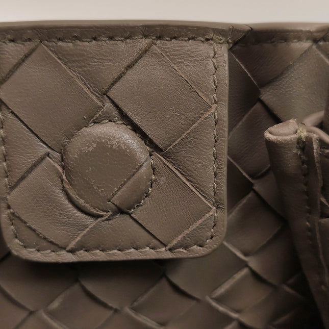 Bottega Veneta Small Andiamo Milk Chocolate Brown Intrecciato Handbag