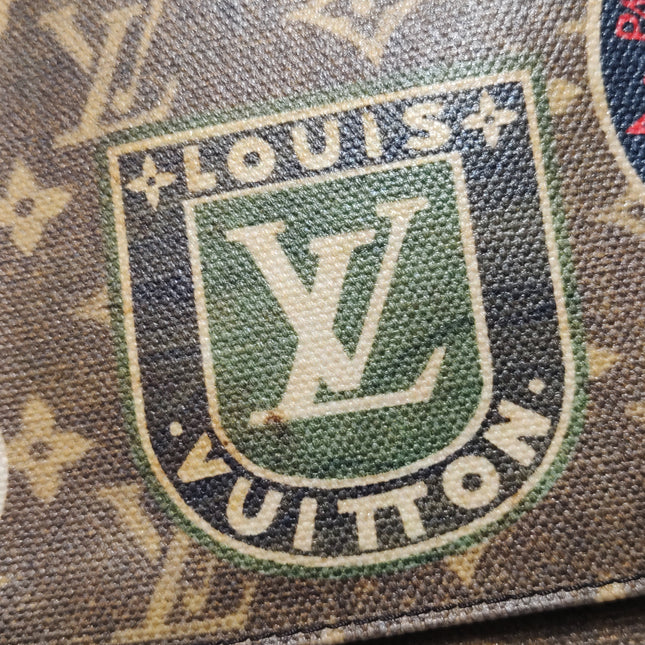 Sac cabas Louis Vuitton OnTheGo Large Hotel Labels Monogram Marron