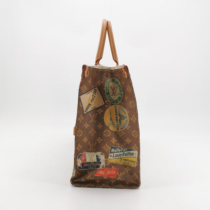Louis Vuitton Voyage OnTheGo Large Brown Monogram Crossbody Tote Flight Mode