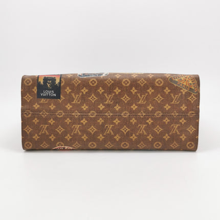 Louis Vuitton Voyage OnTheGo Large Brown Monogram Crossbody Tote Flight Mode