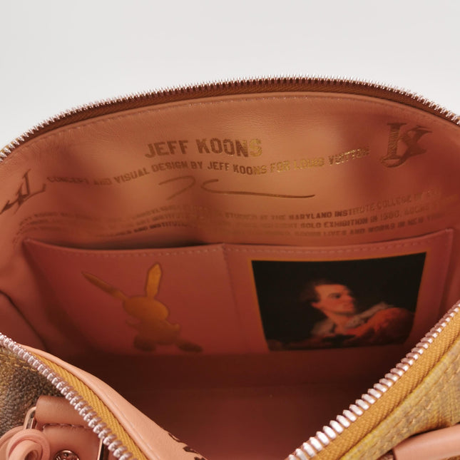 Louis Vuitton x Jeff Koons Speedy 30 Fragonard Girl with the Dog Top Handle Bag