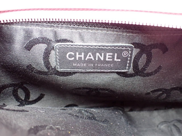Chanel Cambon Medium Shoulder Bag Pink Calfskin Leather CC Logo