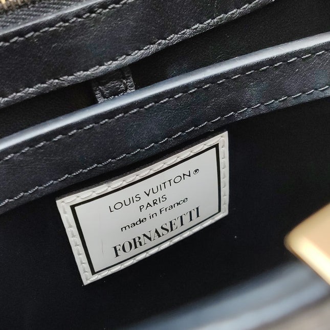 Louis Vuitton x Fornasetti Architectural Calfskin Capucines BB Black and White