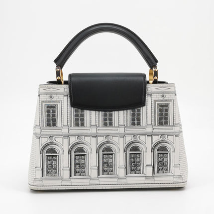 Sac bandoulière Louis Vuitton x Fornasetti Cannes Vase en cuir verni architectural