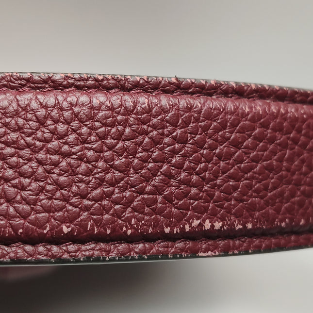 Gucci Jackie 1961 Small Burgundy Grained Leather Shoulder Bag