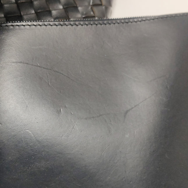 Bottega Veneta Cabat Large Intreccio Leather Tote Bag Black 40cm