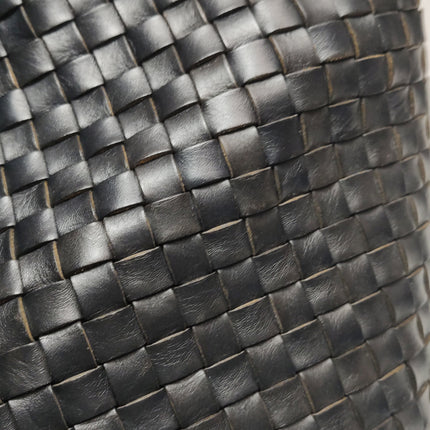 Bottega Veneta Cabat Large Intreccio Leather Tote Bag Black 40cm