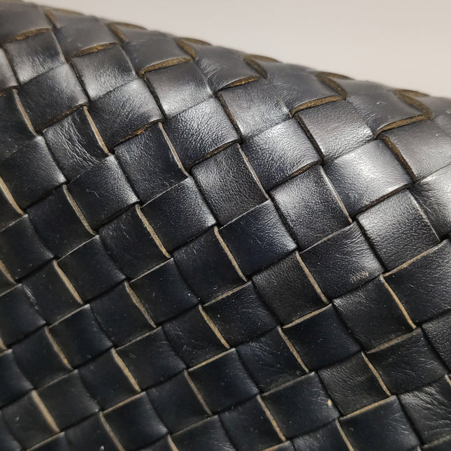 Bottega Veneta Cabat Large Intreccio Leather Tote Bag Black 40cm