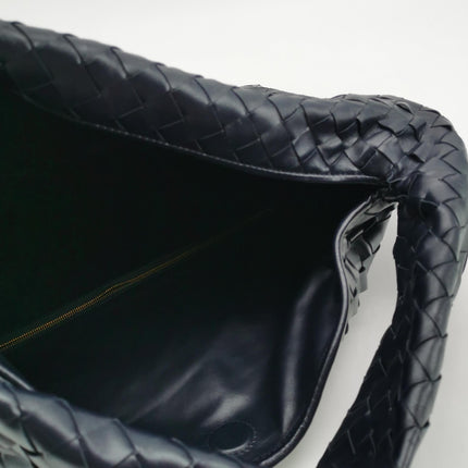 Bottega Veneta Hop Large Leather Navy Hobo Bag 55cm